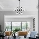 preview thumbnail 8 of 44, Masakee 12-light Sputnik Metal Chandelier with Clear Glass Globe Shades