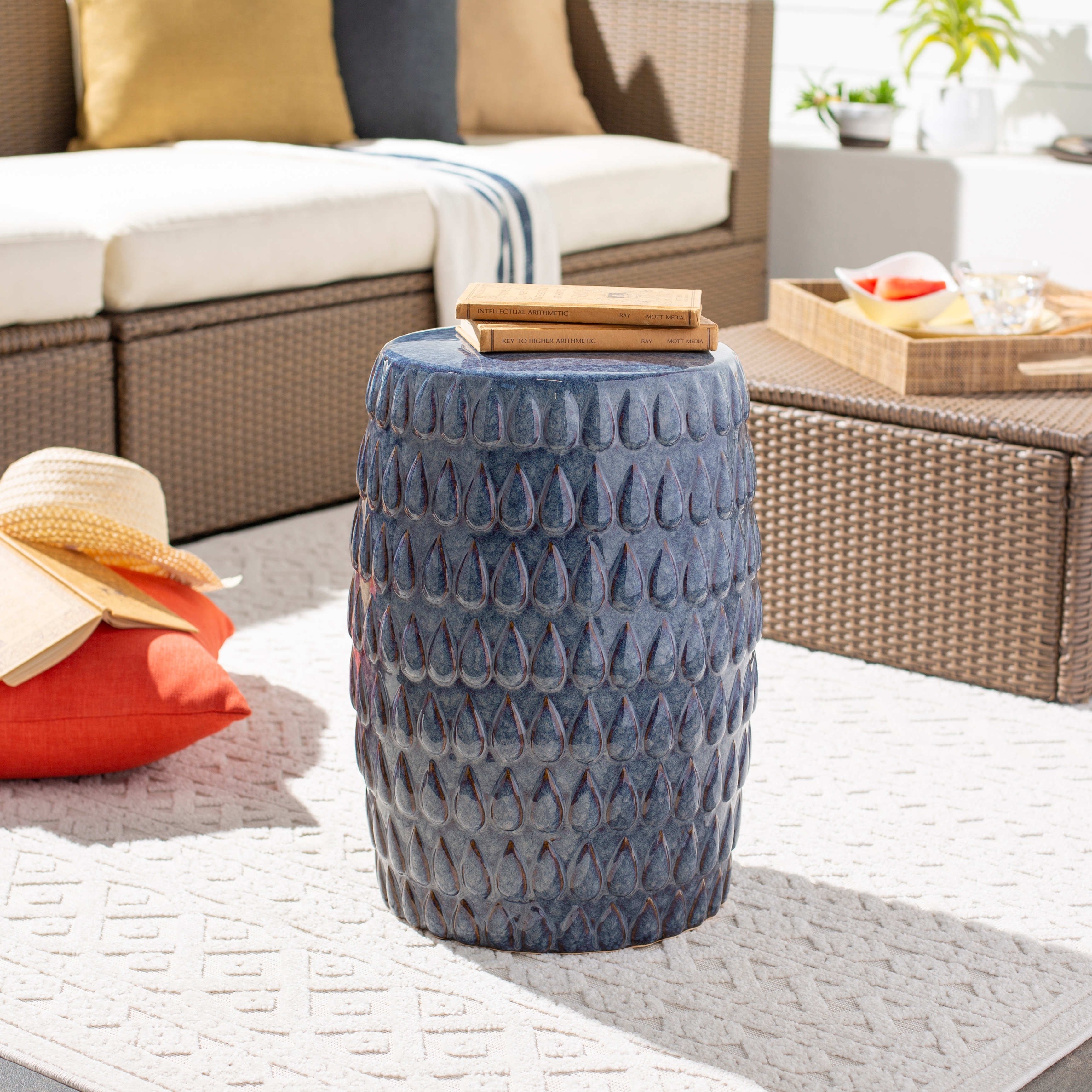Artistic Weavers Lisette Indoor Outdoor Textured Garden Stool Bed Bath Beyond 33393037