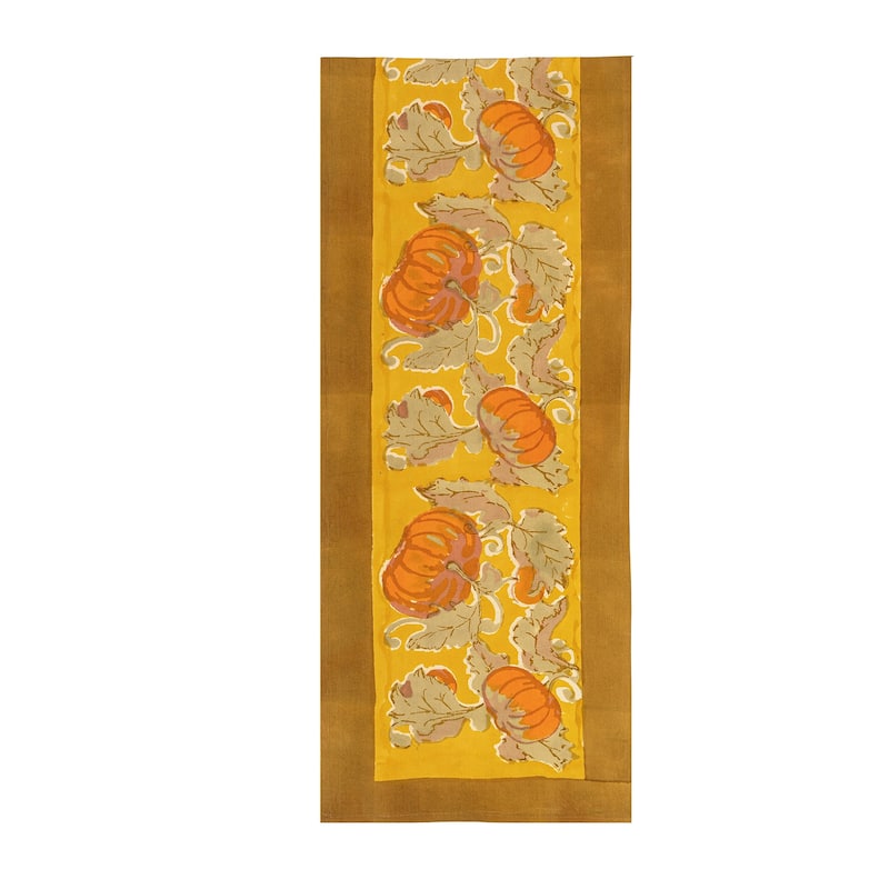 Couleur Nature Pumpkin Table Runner - Mustard Runner - 16-inches by 90-inches