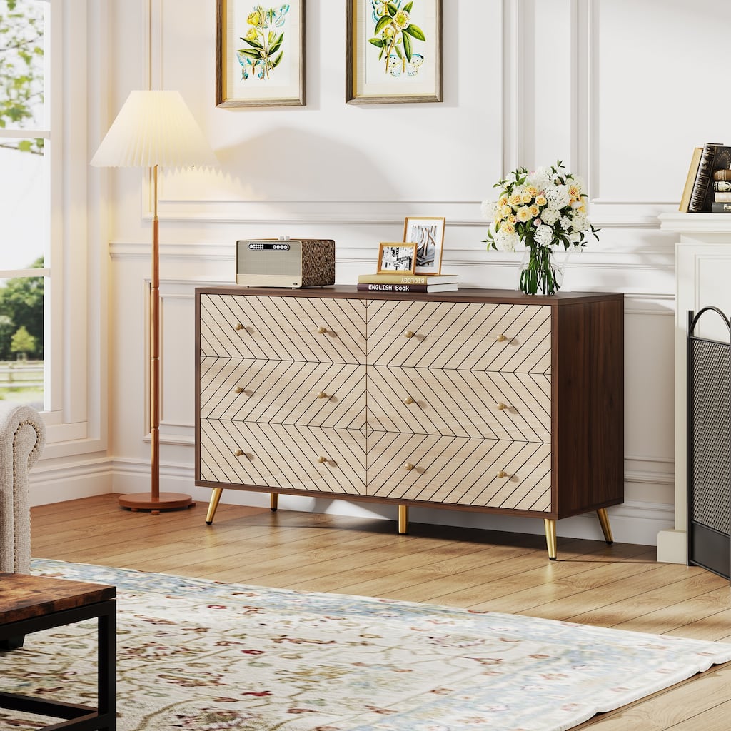 Wooden Storage Cabinet, Drawer Organizer Tower, Living Room Entryway Guest Room Accent Chest Dresser Storage Unit Organizer