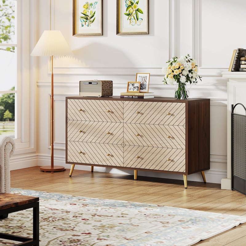 Wooden Storage Cabinet, Drawer Organizer Tower, Living Room Entryway Guest Room Accent Chest Dresser Storage Unit