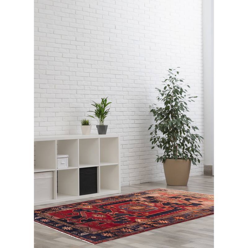 ECARPETGALLERY Hand-knotted Konya Anatolian Red Wool Rug - 4'3 x 7'2