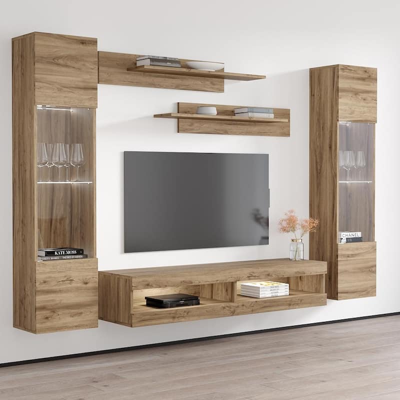 Fly AB3 34TV Wall Mounted Floating Modern Entertainment Center