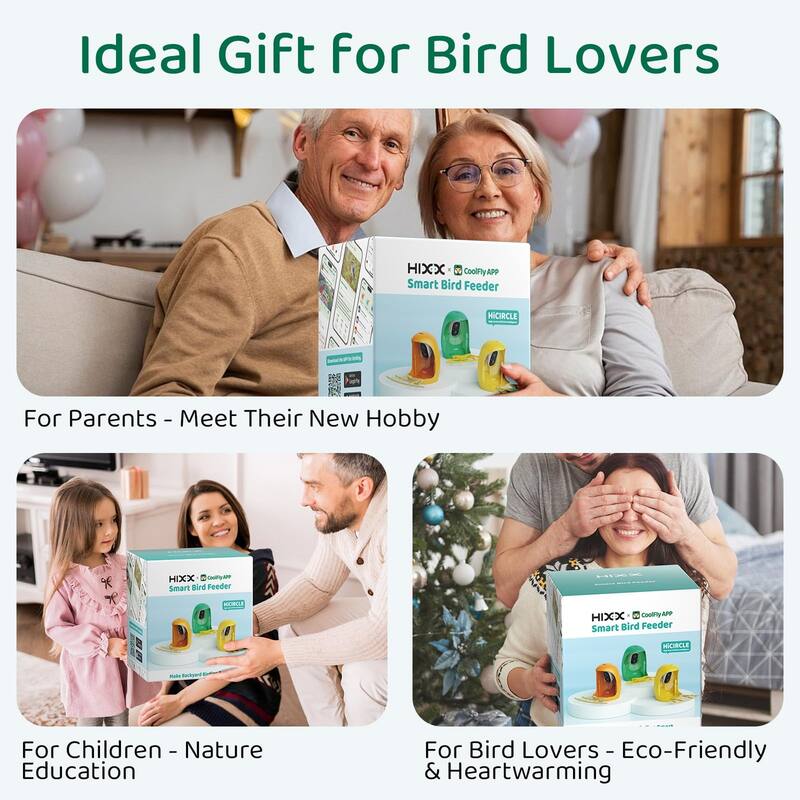 Smart Bird Feeder with Camera 2K HD Live