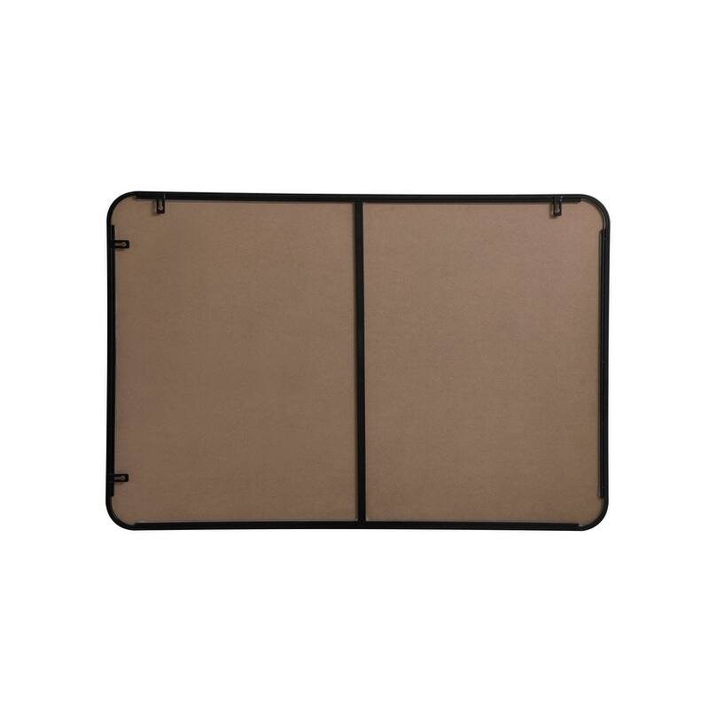 Ezra Soft Corner Metal Rectangular Mirror