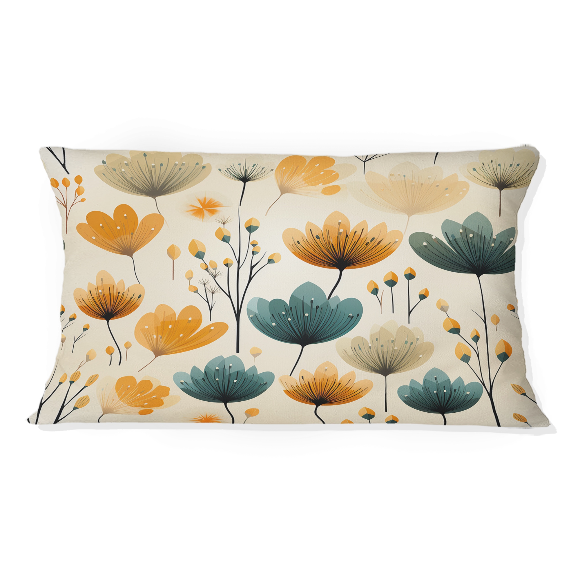 Designart Danish Modern Elegance Midcentury Printed Throw Pillow Bed Bath Beyond 39879695
