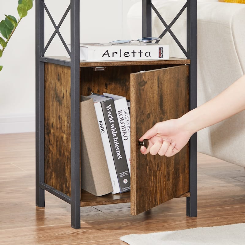 Javlergo Set of 2 Nightstand with Storage Cabinet