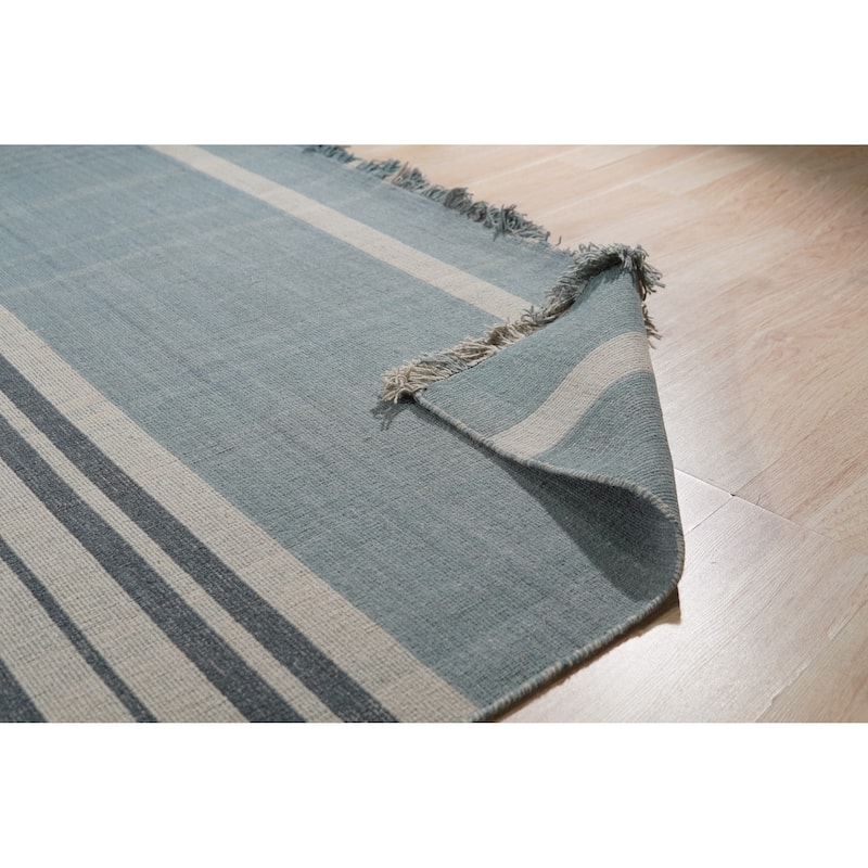 Home Decor EORC Area Rugs for Living Room & Home Décor – Non-Slip Hand-Knotted Wool Flat Weave Oriental Rug Provides Comfort
