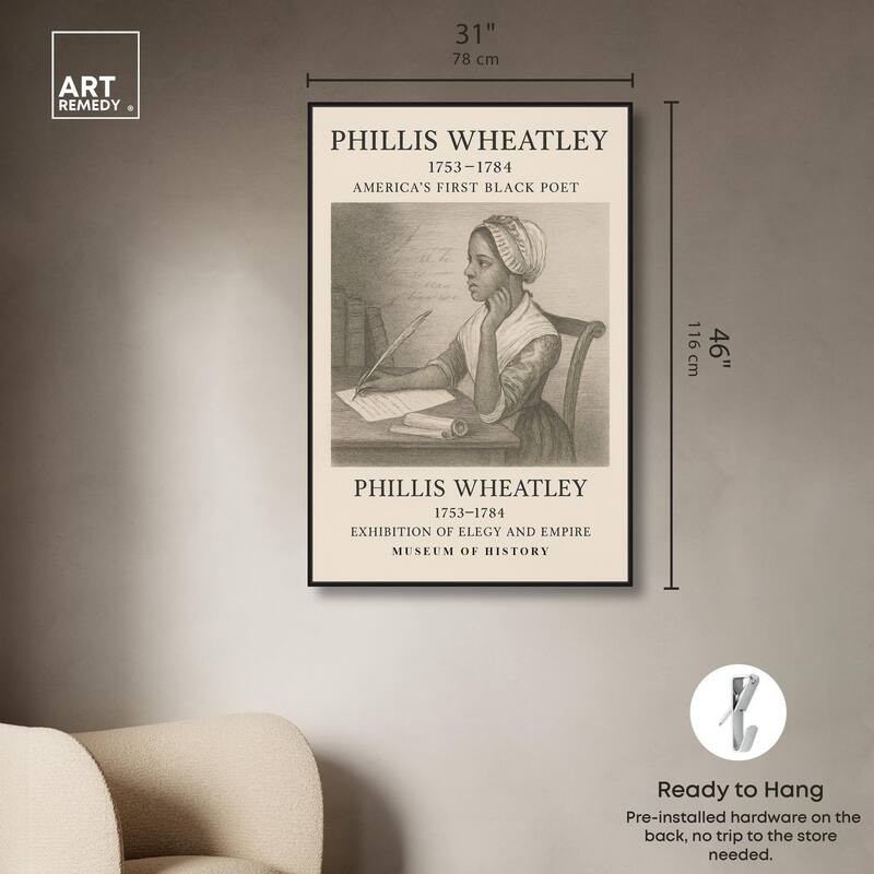 Americas First Black Poet Canvas by Art Remedy