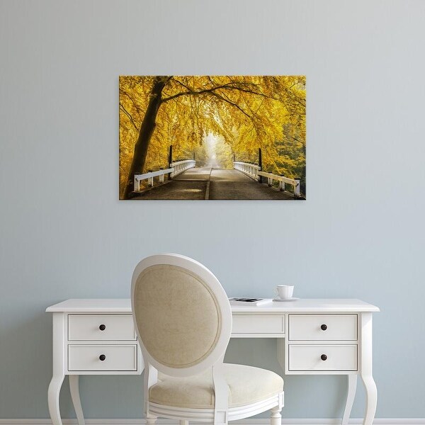 Easy Art Prints Lars Van de Goor's 'Bridge to Fall III' Premium Canvas Art