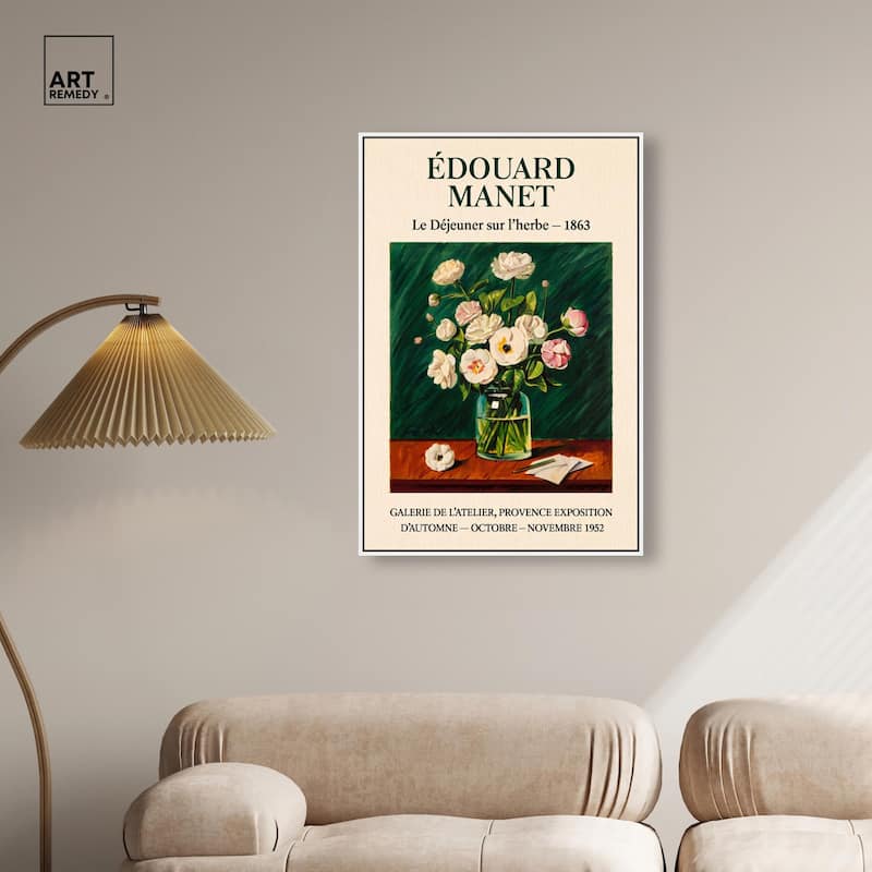 Manet's Floral Canvas by Art Remedy