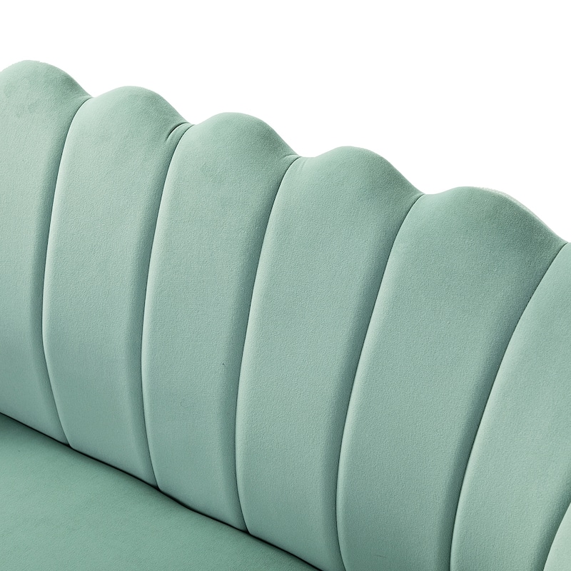 Xabier 52''Loveseat with Flower Shaped Back Design