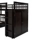 preview thumbnail 36 of 58, 3 IN 1Twin-Twin over Full L-Shaped Bunk Bed With 3 Drawers, Portable Desk and Wardrobe
