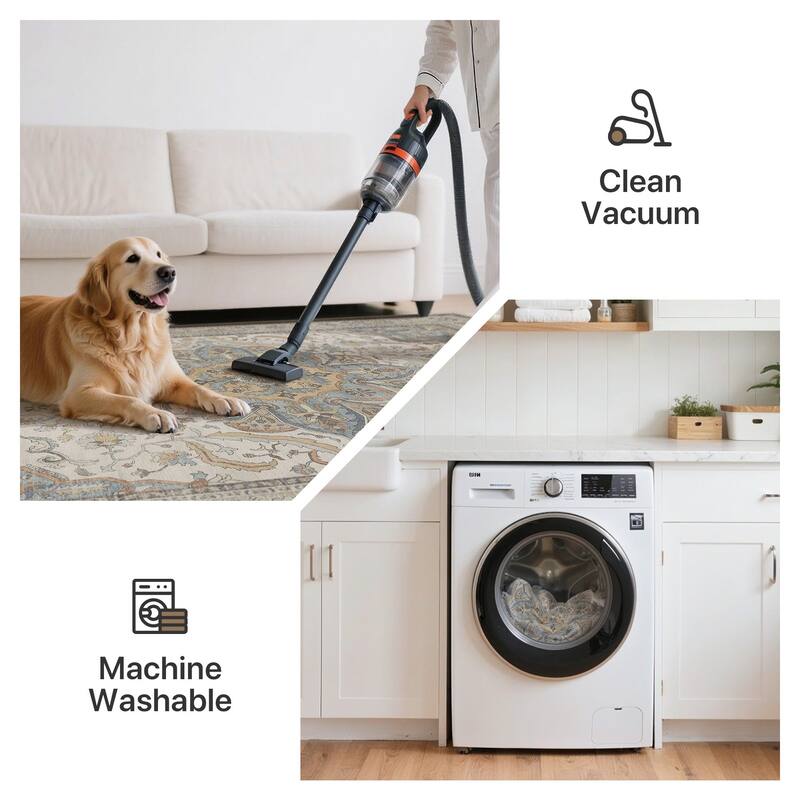 Mcow Botanical Collection Low-Pile Machine-Washable Non-Slip Area Rug