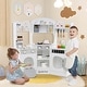 preview thumbnail 11 of 28, Honeyjoy Corner Kitchen Playset with Coffee Machine Oven Microwave - See Details