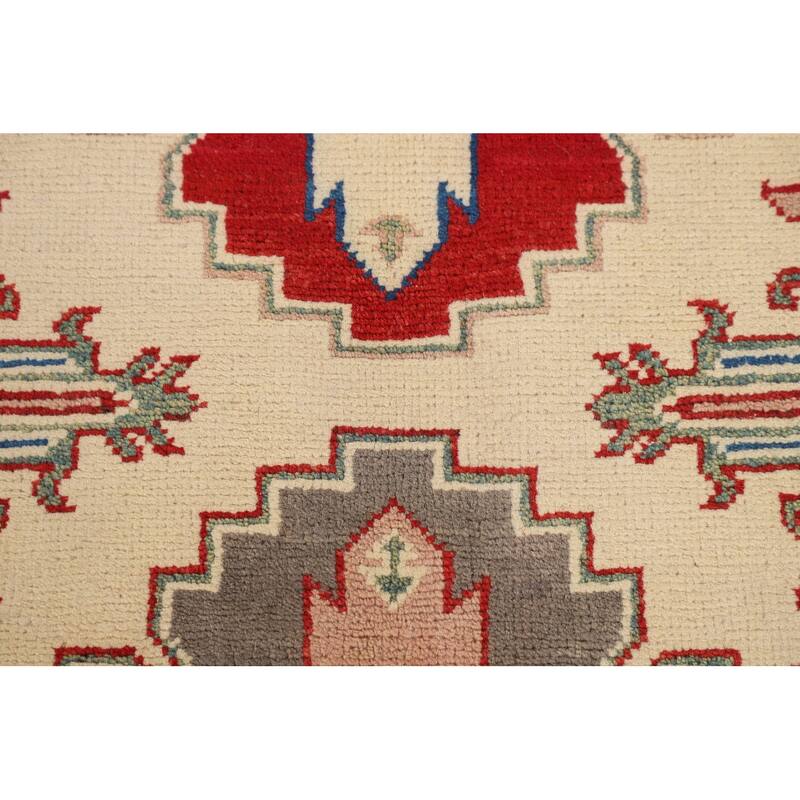 Kazak Oriental Accent Rug Hand-Knotted Wool Carpet - 3'10" x 6'1"