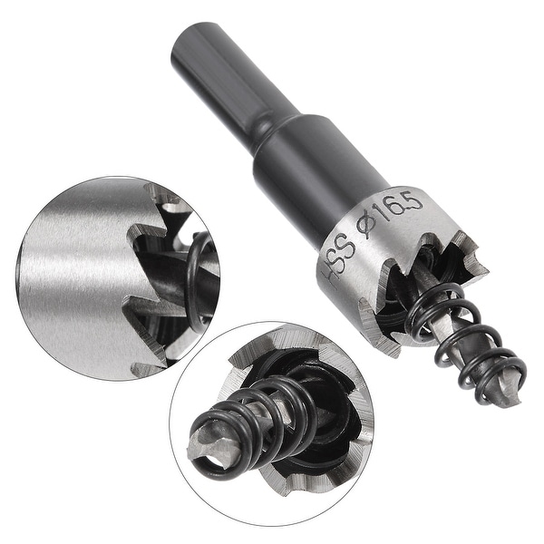 16.5mm HSS Drill Bit Hole Saw Cutter for Metal Alloy Wood | Harfington