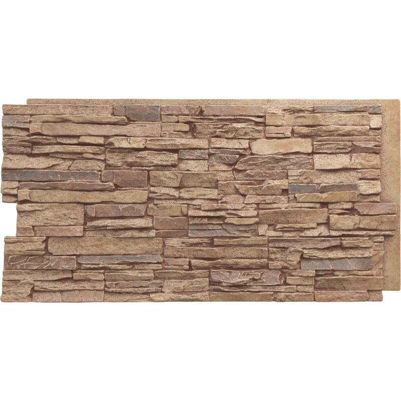 Canyon Ridge Stacked Stone, EverStone Faux Stone Siding Panel