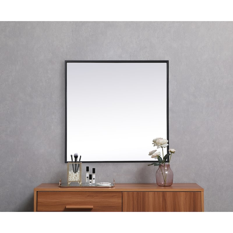 Indigo Home Metal Frame Square Mirror 24 inch