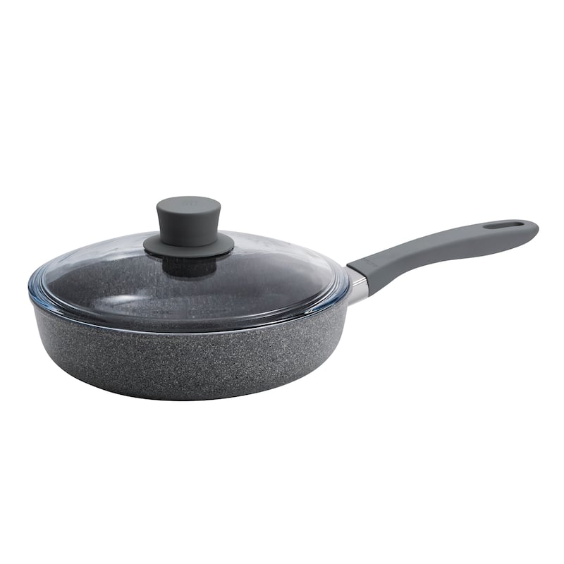 ZWILLING Parma Plus Ceramic Aluminum Ceramic Nonstick Sauté Pan with Lid - Grey - 2.6-qt