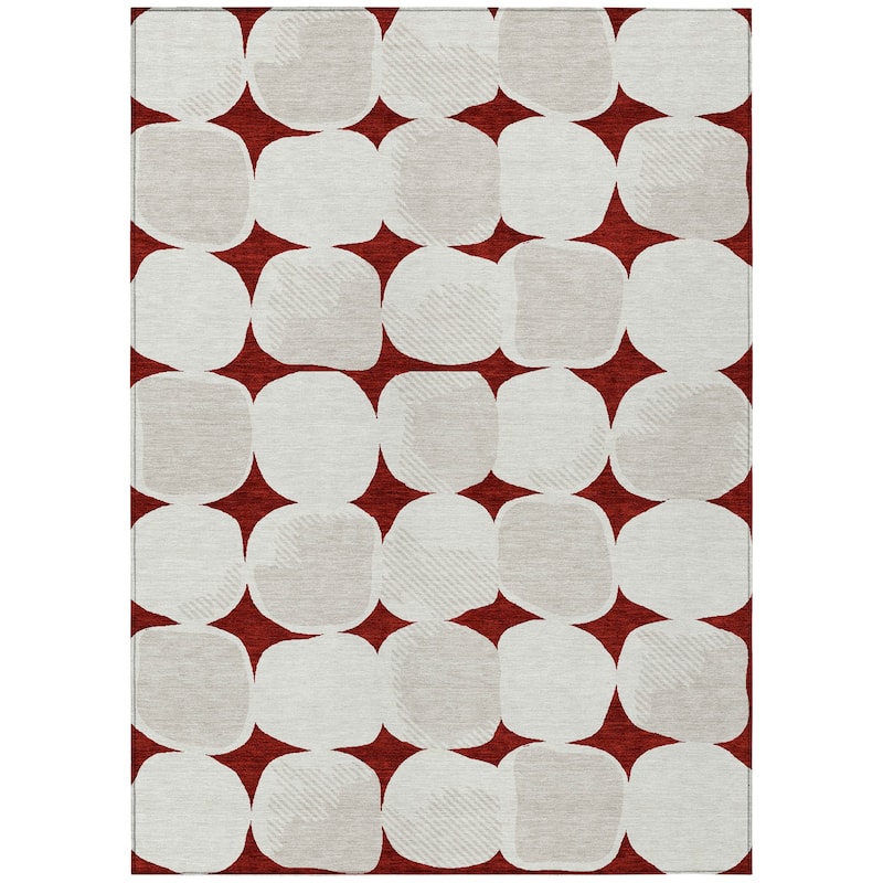 Machine Washable Indoor/ Outdoor Chantille Modern Puffy Rug