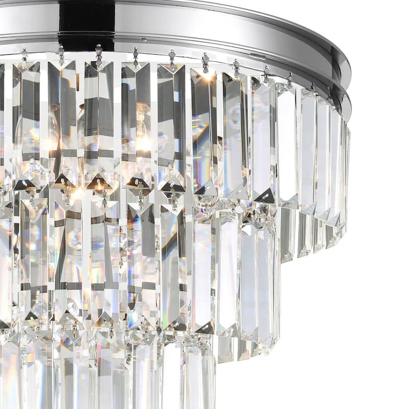 Weiss 5 Light Down Chandelier With Chrome Finish