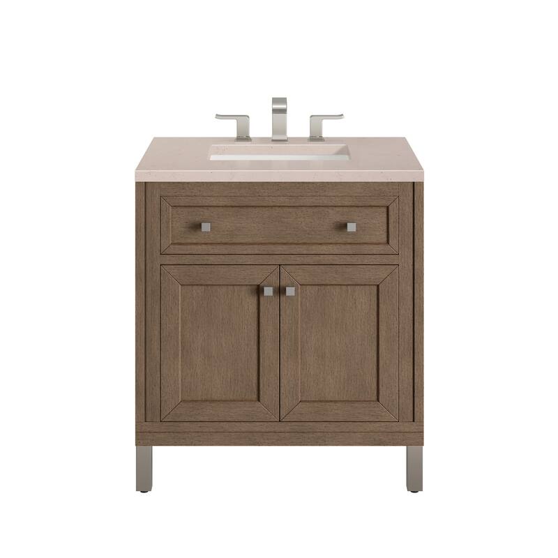 James Martin Vanities Chicago 30" Single Vanity, Whitewashed Walnut