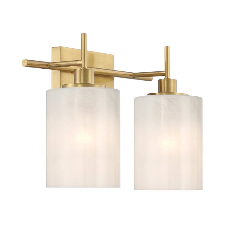 Bellevue SHBF18114 2 Light 14" Wide Vanity Light with Strié Glass