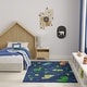preview thumbnail 9 of 7, Nourison Imagination Indoor only Cute Dinosaurs Blue Graphic Area Rug
