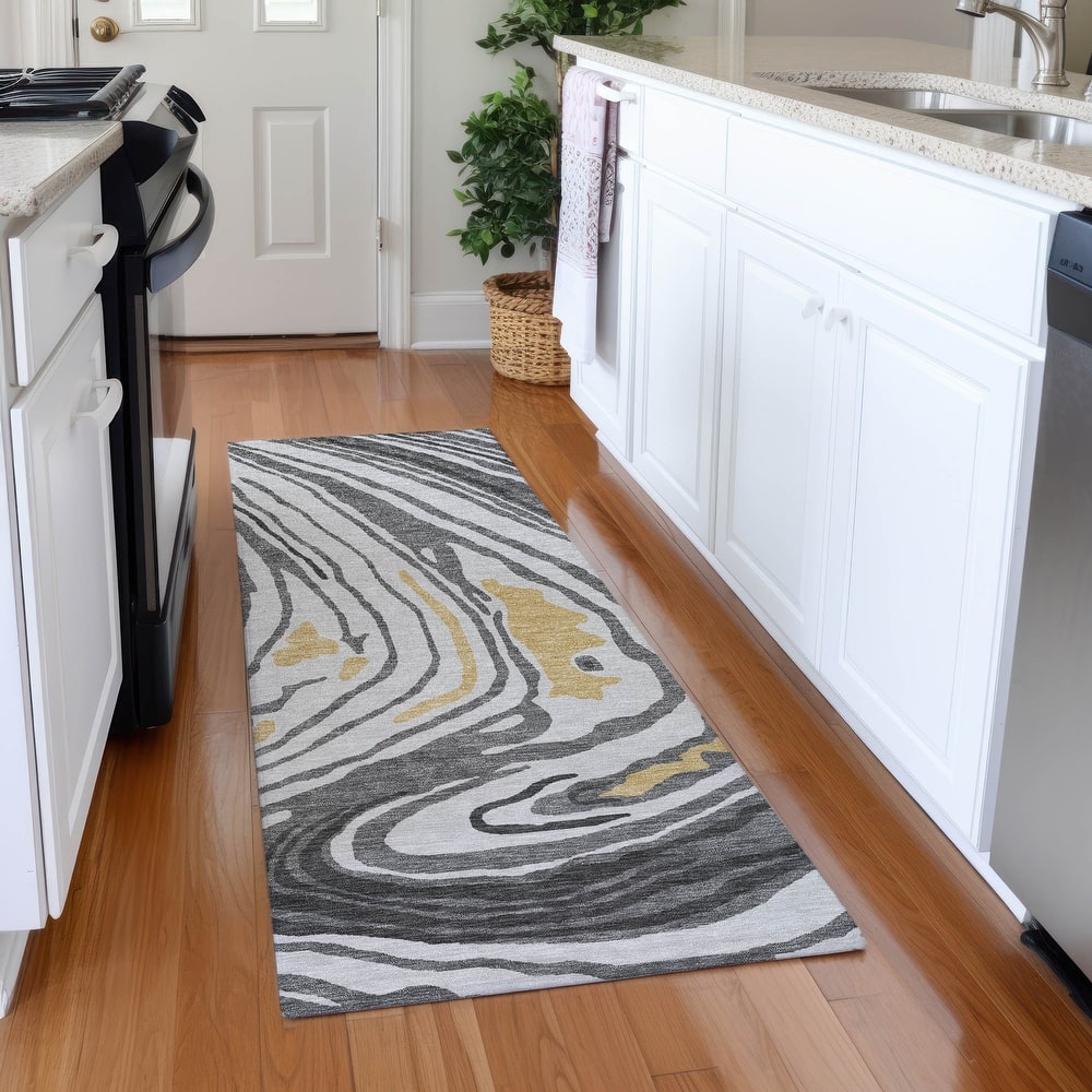 Premium Washable Super Soft Abstract Contemporary Mayfield Rug