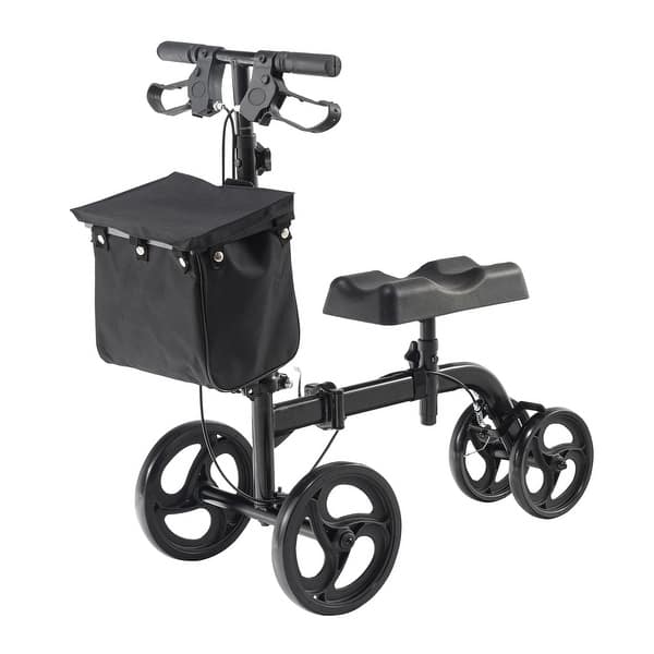 slide 2 of 14, Folding Knee Scooter Leg Recovery Scooter for Broken Ankle Foot Injuries 32.9 to 40.8 inches 300 pounds