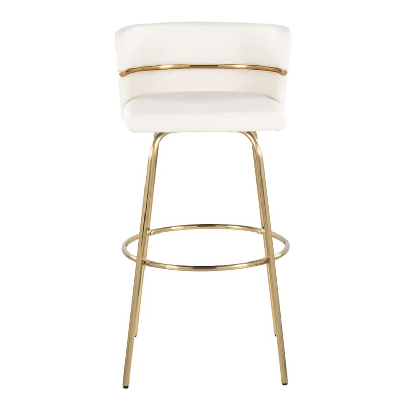 Silver Orchid Lena 30" Fixed-Height Bar Stool (Set of 2)