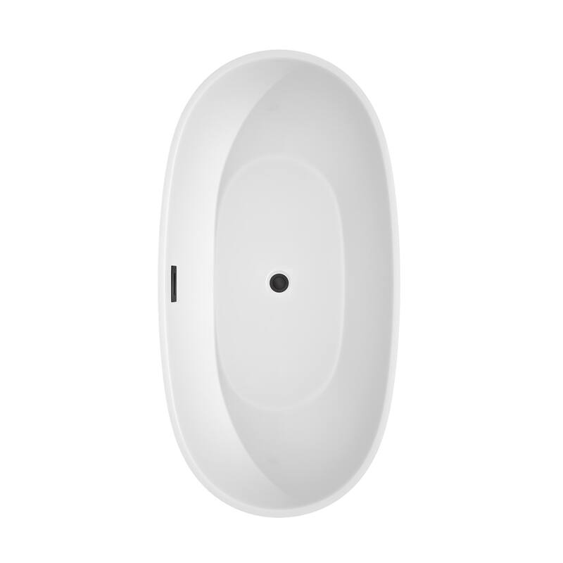 Wyndham Collection Juno 63" Free Standing Acrylic Soaking Tub with