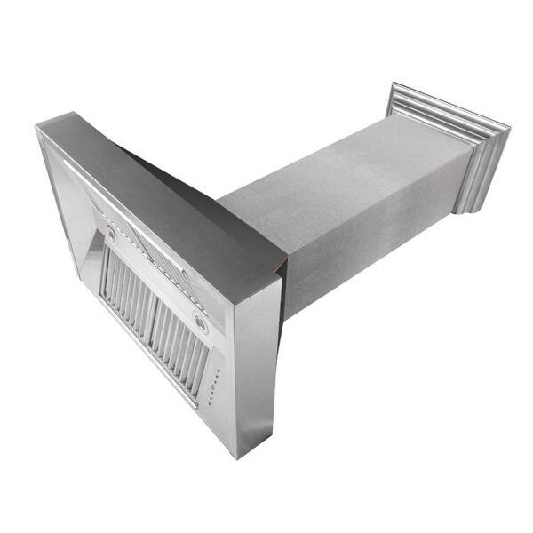Zline 30 Durasnow Finish Range Hood With Oil Rubbed Bronze Shell Overstock 29118186