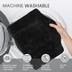 preview thumbnail 9 of 189, Home Weavers Waterford Collection Cotton Toilet Lid Rug | Elastic Fit | Fit Most Standard Toilet Lid | 18"x18"