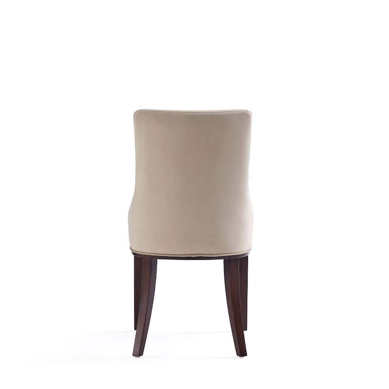 Manhattan Comfort Shubert Modern Faux Leather and Velvet Dining Chair