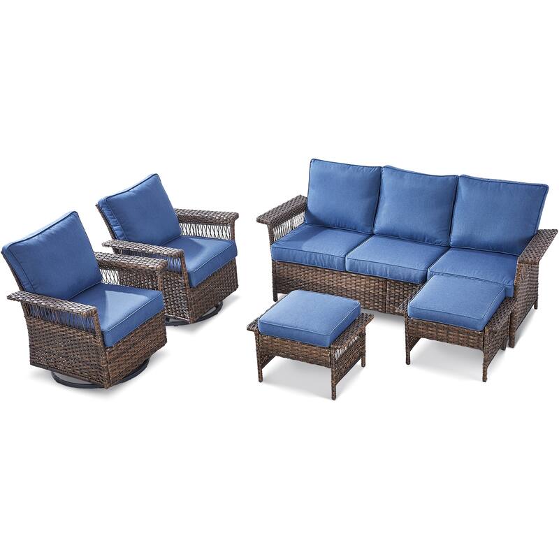 Outdoor Wicker Furniture Couch Set