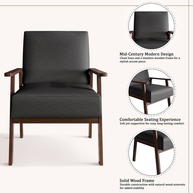 CraftPorch Minimalist 2-Pieces Accent Chairs