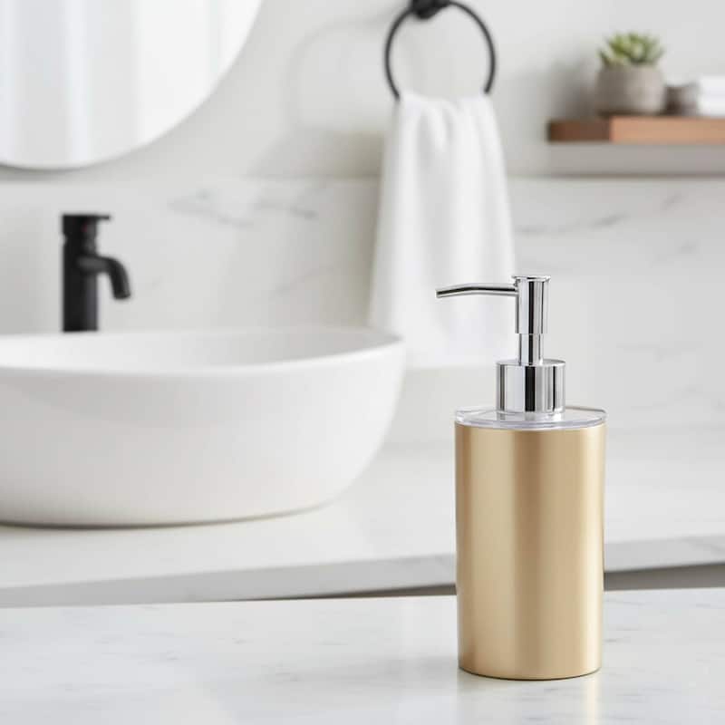 Brushed Gold Bathroom Accessory Set - Lotion Soap Dispenser Only
