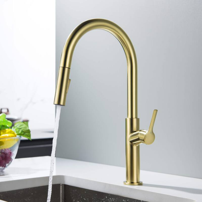 Fusion-T Single Handle Pull Down Kitchen Sink Faucet with Soap Dispenser