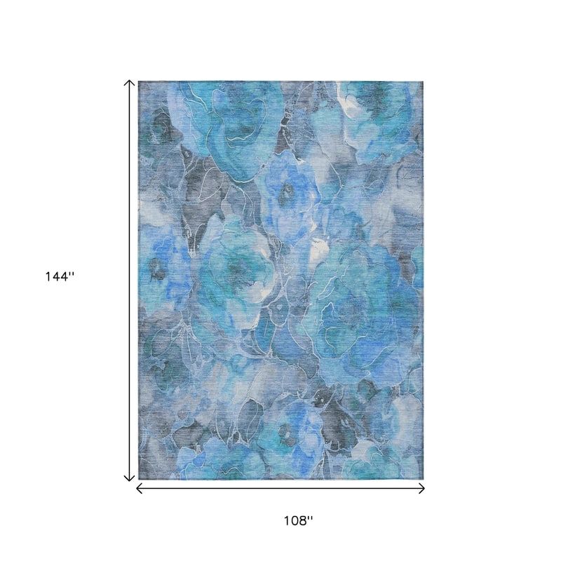 HomeRoots Floral Transitional Rectangle Outdoor Rug