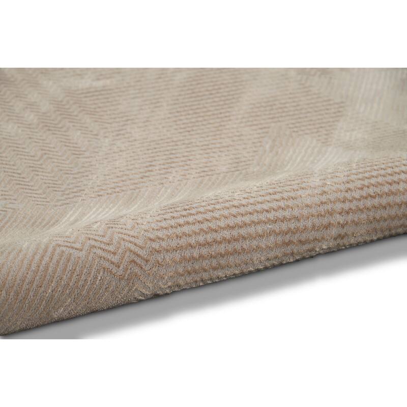 Calvin Klein Orlando Geometric Textured Modern Area Rug
