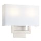 preview thumbnail 5 of 61, Wall Sconce Light With White Fabric Shade