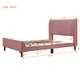 preview thumbnail 71 of 72, Twin/Full/Queen Size Velvet Upholstered Platform Bed Frame with Headboard and Wooden Slats Support, No Box Spring Needed