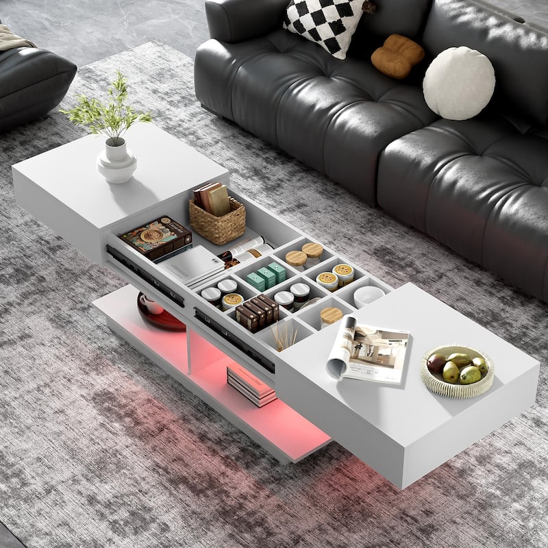 41.3''-76.7'' Extendable Coffee Table