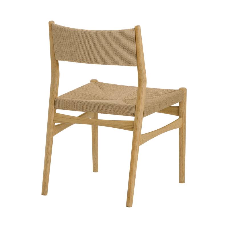 Pasadena Erie 5 Piece Round Dining Set with Paper Cord Chairs