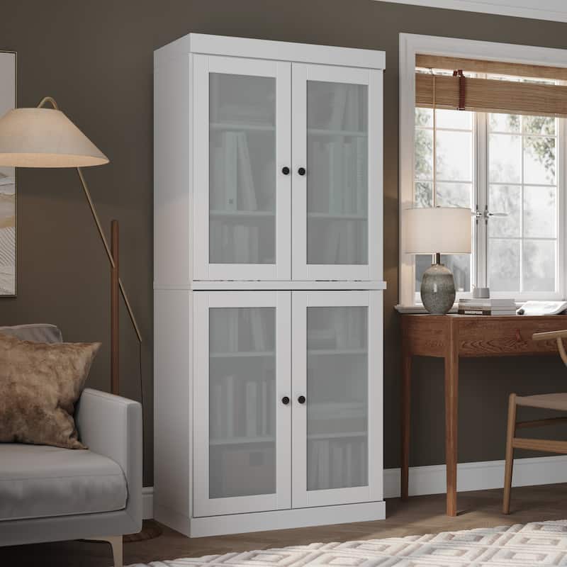 100% Solid Wood 6-Shelf Bookcase with Optional Doors by Palace Imports