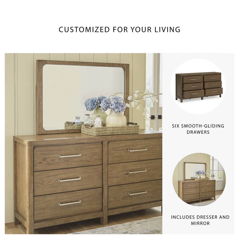 Signature Design by Ashley Cabalynn Brown Dresser and Mirror