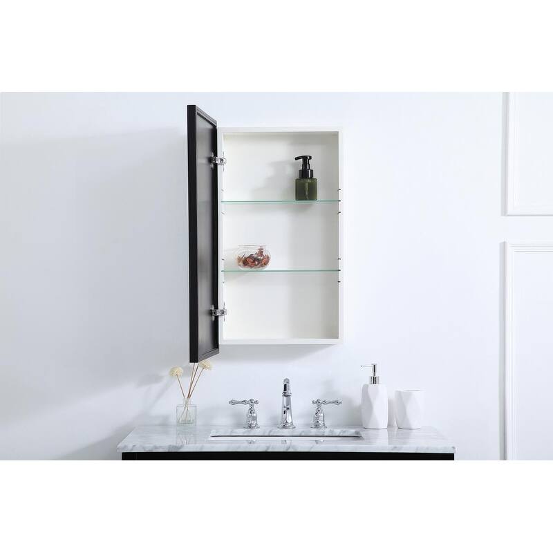 Lulu Mirrored Rectangular 2-shelf Medicine Cabinet