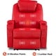 preview thumbnail 37 of 45, Mcombo Electric Power Recliner Chair with Massage and Heat, Faux Leather 7050